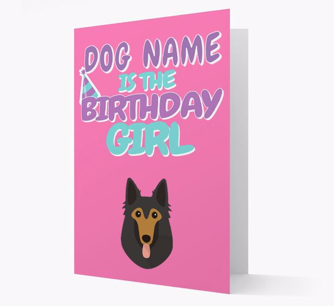 'Birthday Girl' Card with {breedFullName} Icon